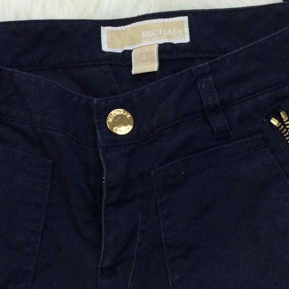 MICHAEL KORS Korda skinny moto‎ zipper pants Women’s Size 0 - Picture 6 of 8
